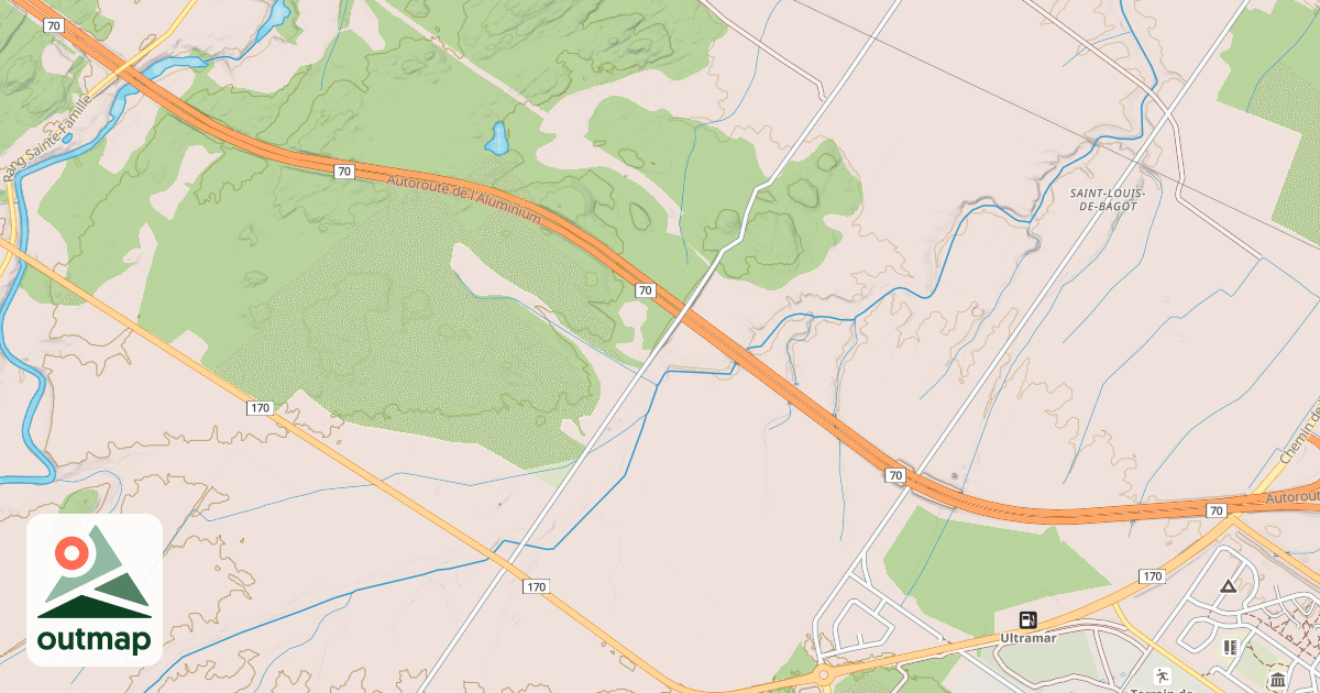 Map of Saguenay Quad Trails 46