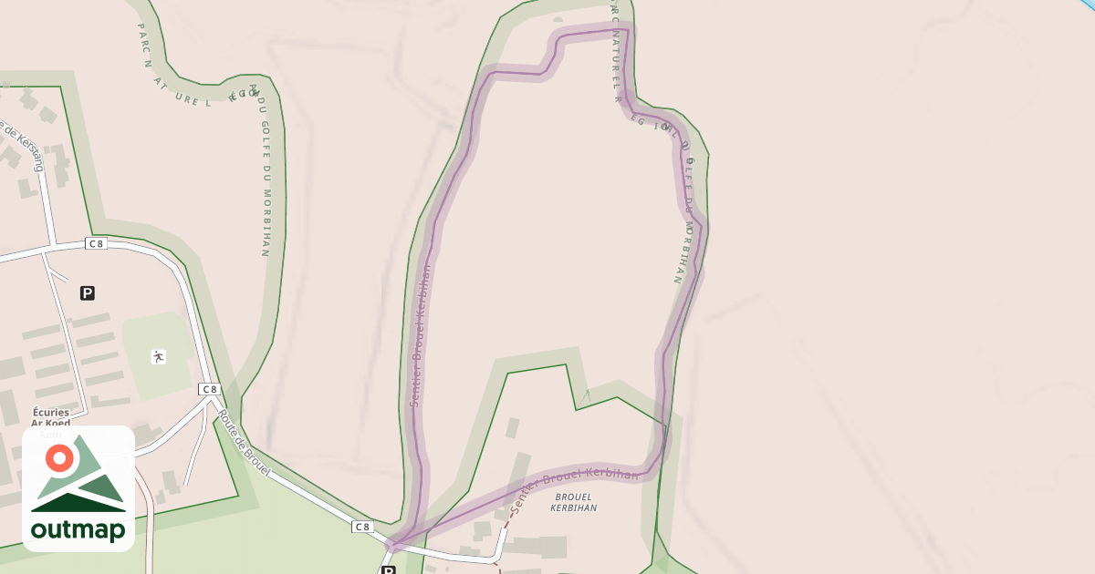 Map of Sentier Brouel Kerbihan