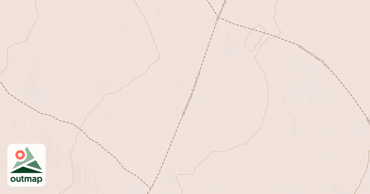 Map of Wickersham Creek Trail