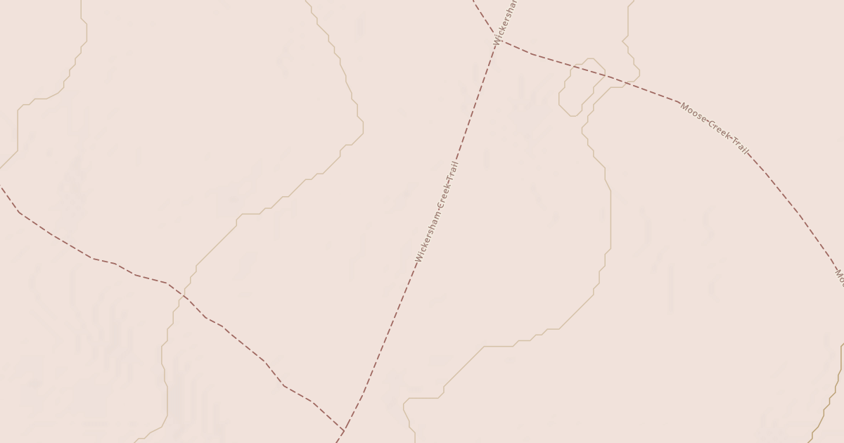 Map preview of Wickersham Creek Trail