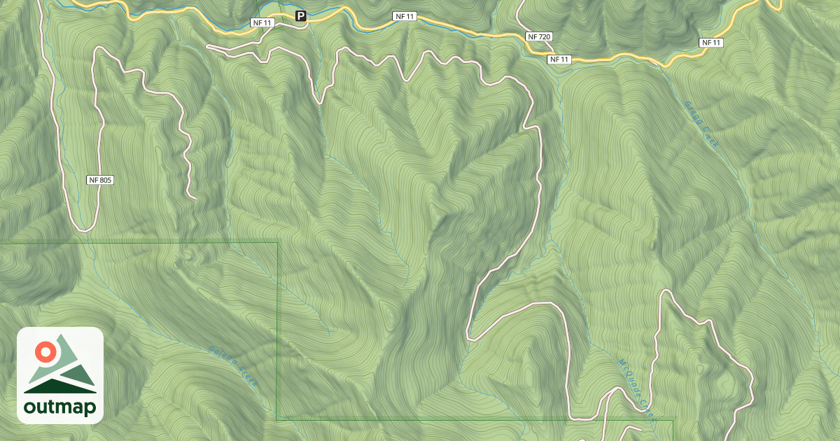 Map of MCQUADE CREEK RD