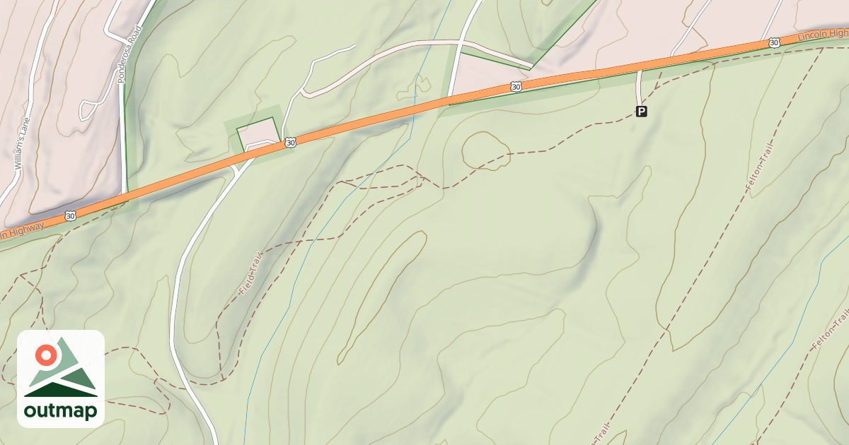 Map of Shawnee State Park Trails