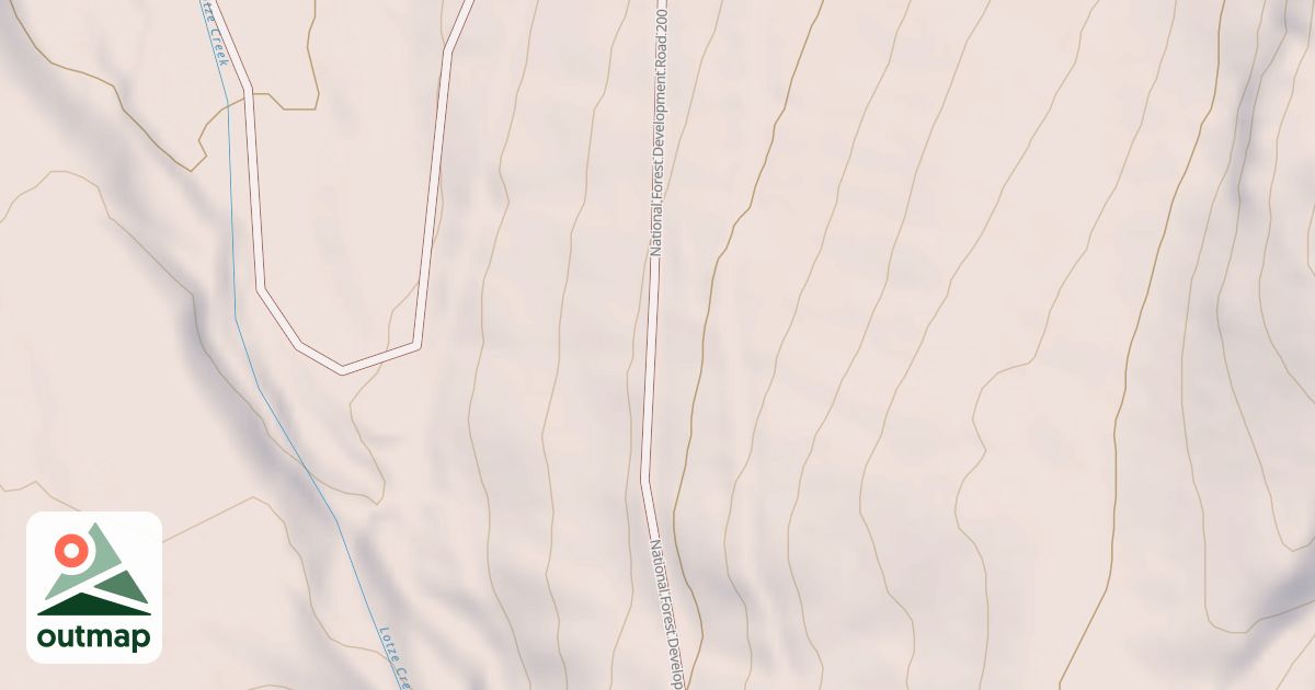 Map of LOTZE CREEK RD