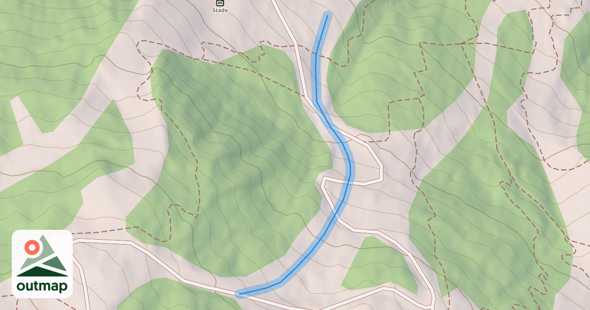 Map of Loups - Bas