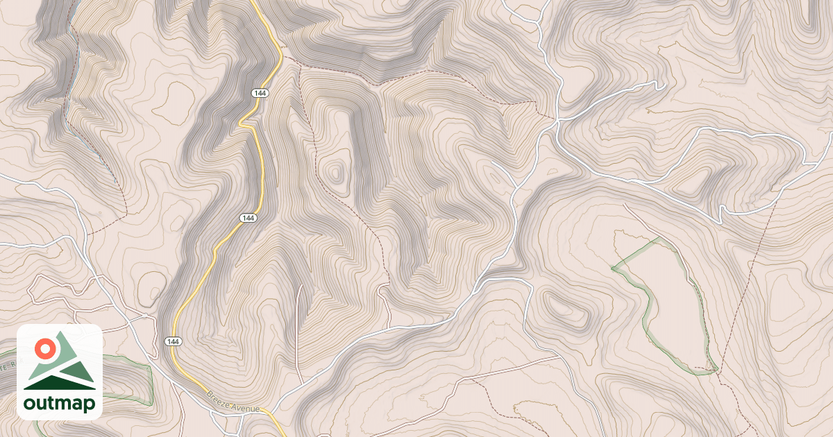 Map of Beech Creek Snowmobile Trails