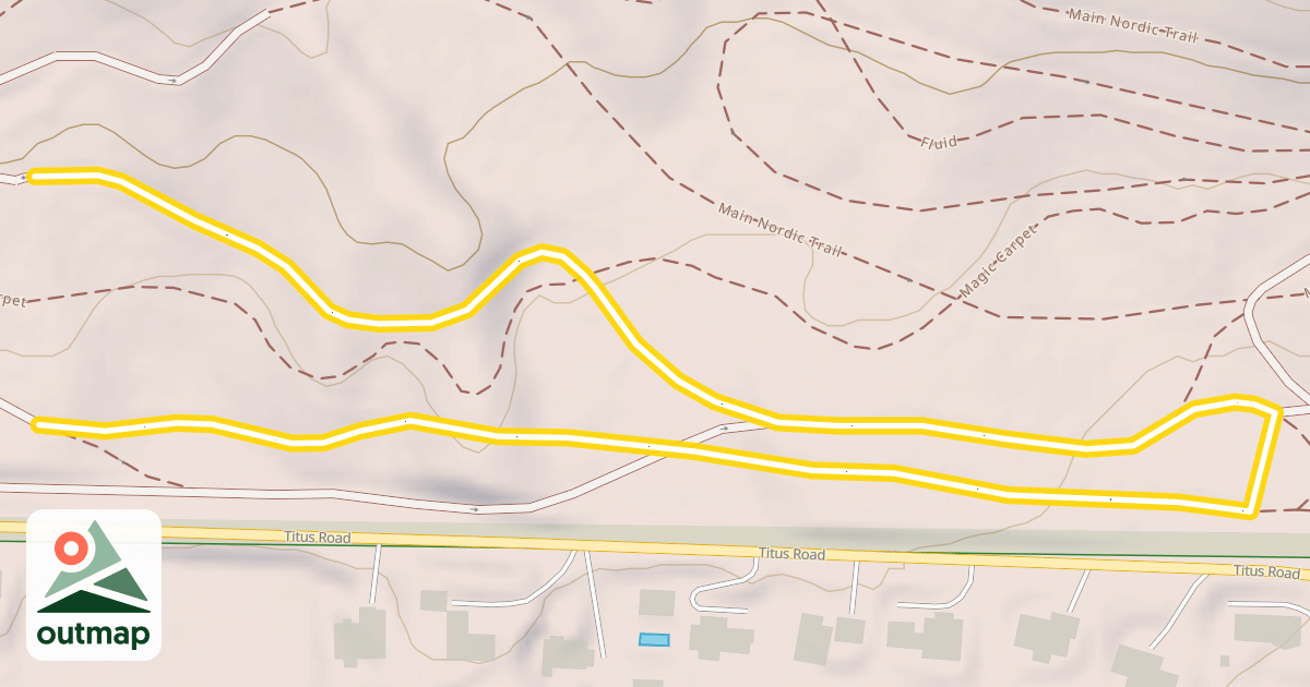 Map of Main Nordic Trail
