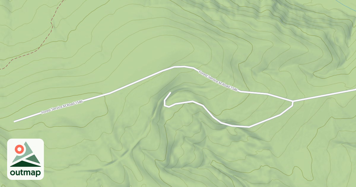 Map of USFS Motor Vehicle Use Map Roads {37E592B8-B630-45A6-B648-DBF31B186E90}