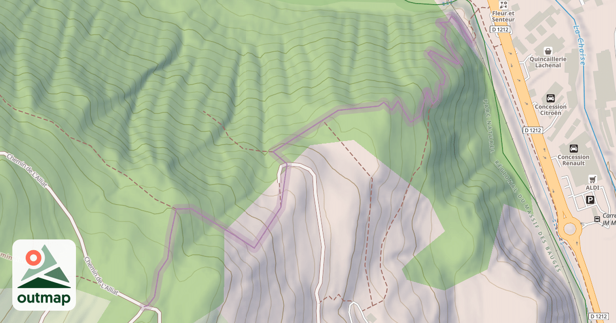 Map of Chemin des Glaciers (sentier)