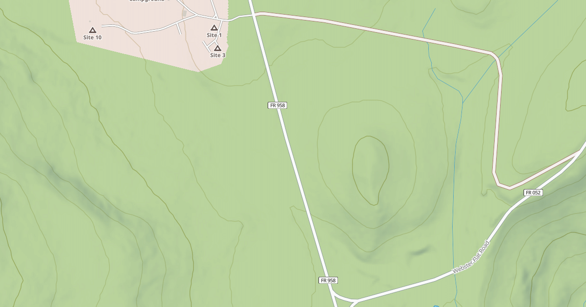 Map preview of WEBSTER FLAT REROUTE