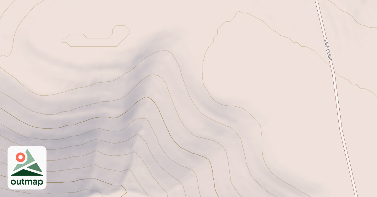Map of FLAT RIDGE OVERLOOK