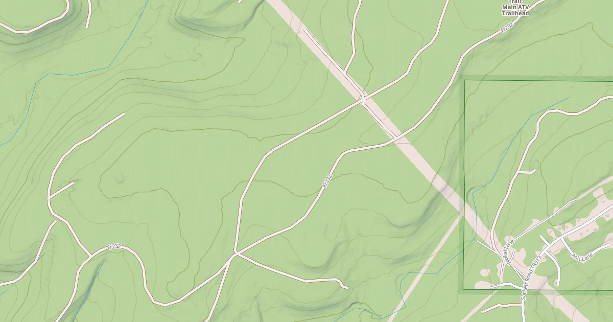 Map preview of TIMBERLINE ATV WARMUP LOOP W