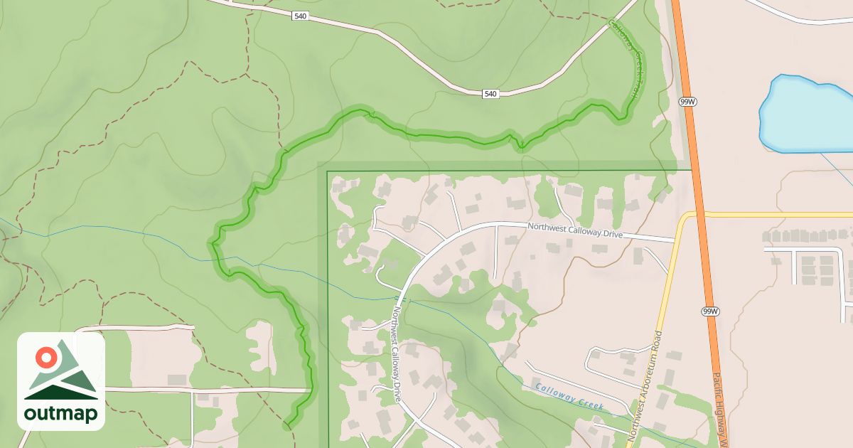 Map of Calloway Creek Trail