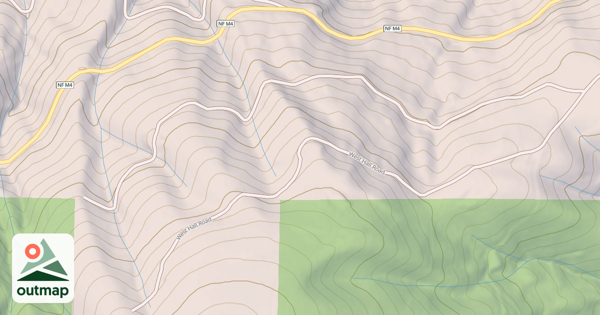 Map of HALL SPUR A