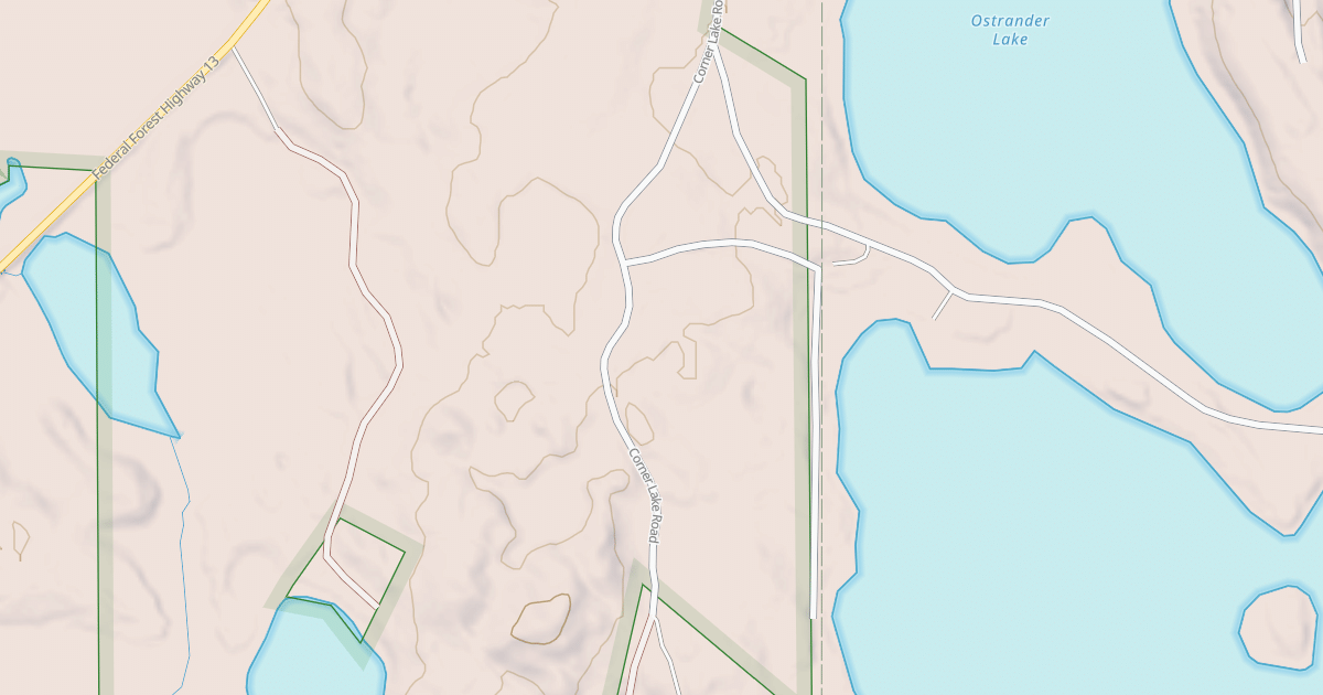 Map preview of OSTRANDER LAKE
