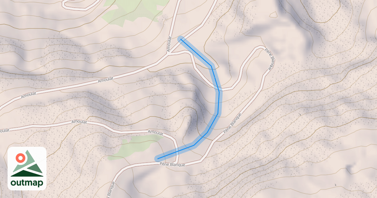 Map of Pène Blanque