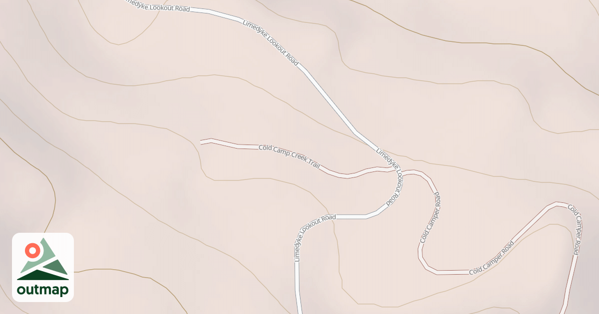 Map of COLD CAMP CREEK