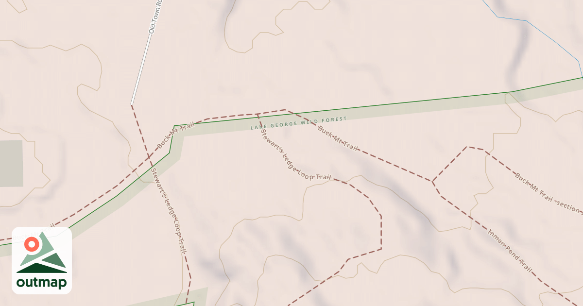 Map of Buck Mountain Trail