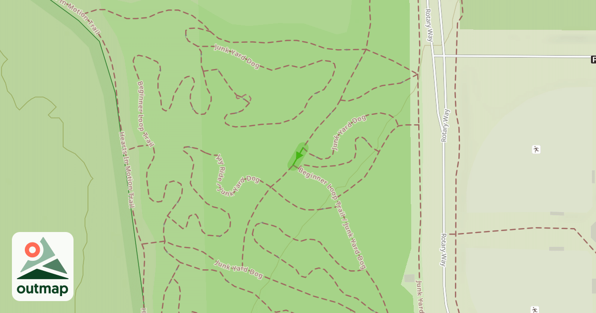 Map of Beginner Loop Trail
