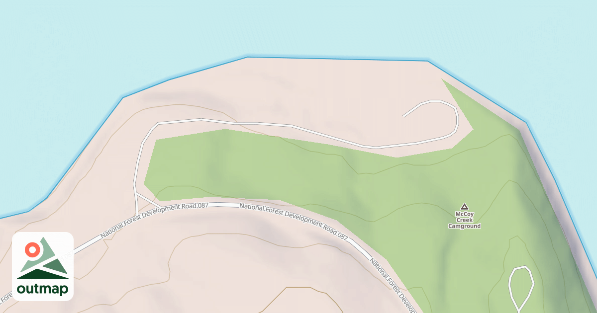 Map of MCCOY CREEK CG