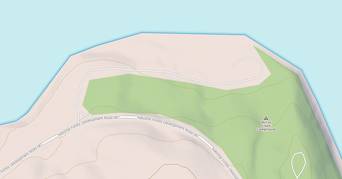Map preview of MCCOY CREEK CG