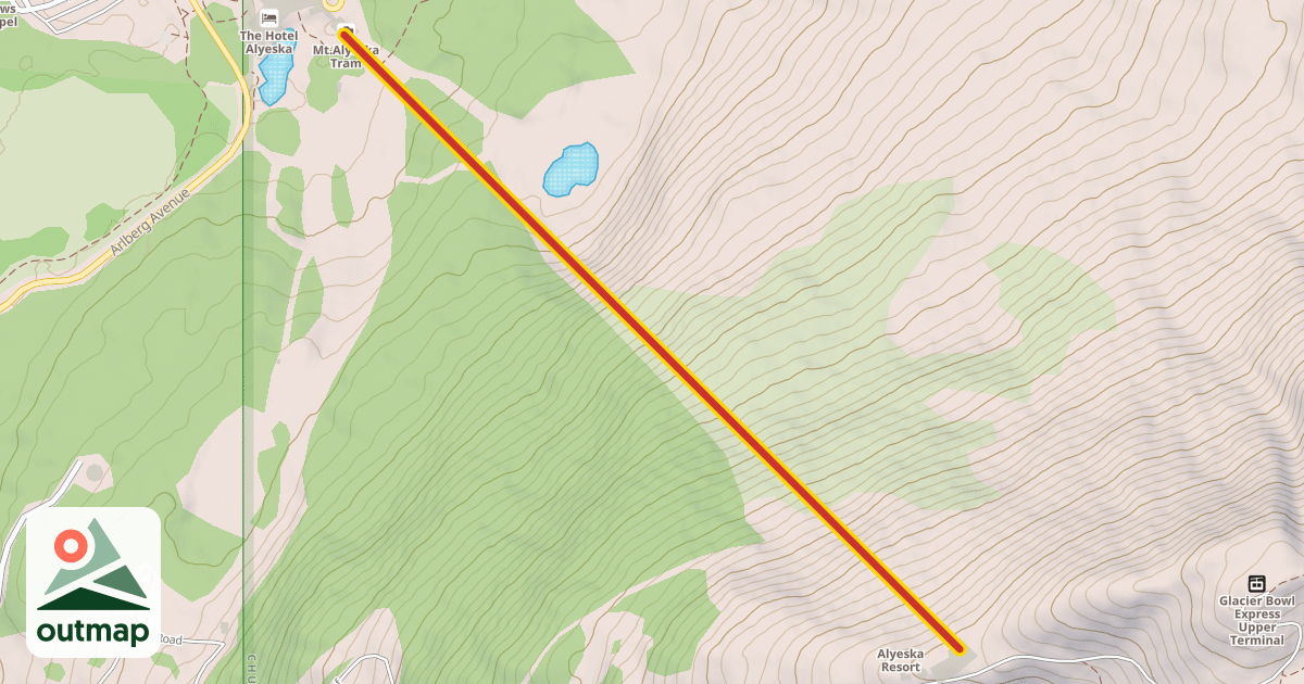 Map of Aerial Tram