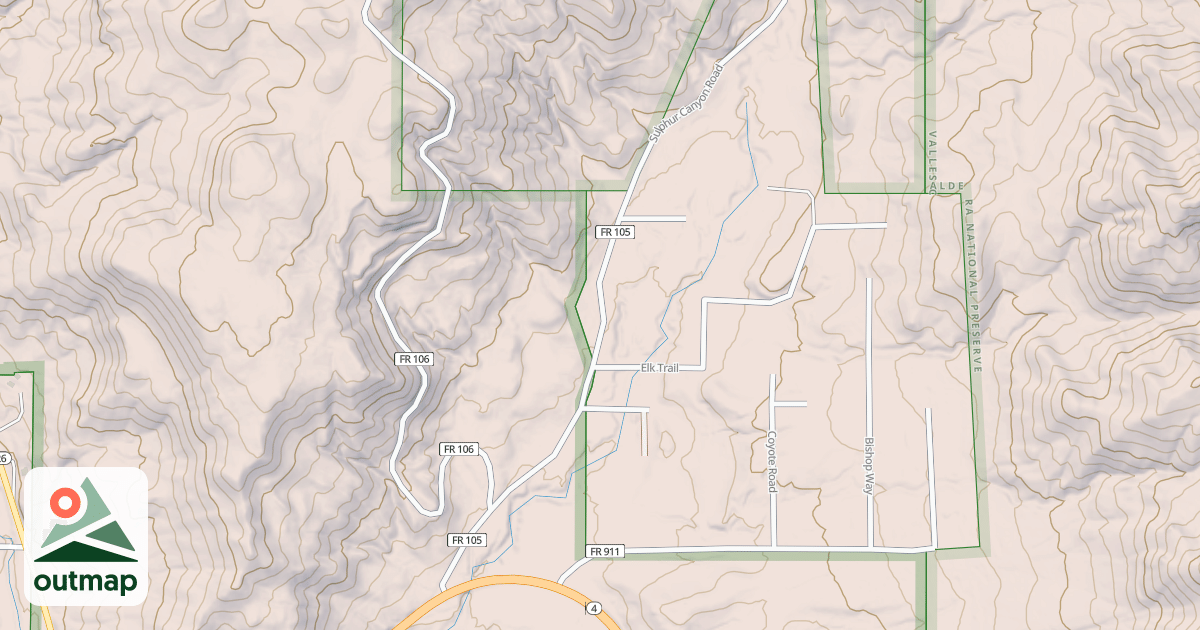 Map of SULPHUR CANYON
