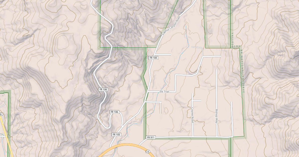 Map preview of SULPHUR CANYON