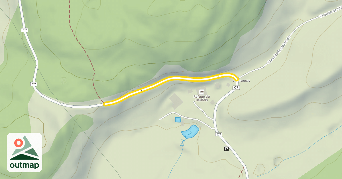 Map of Route de la Borne au Lion