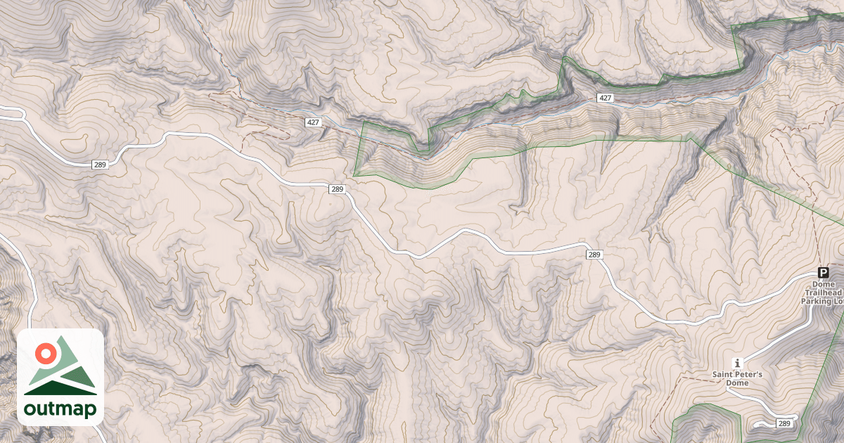 Map of DOME LOOKOUT