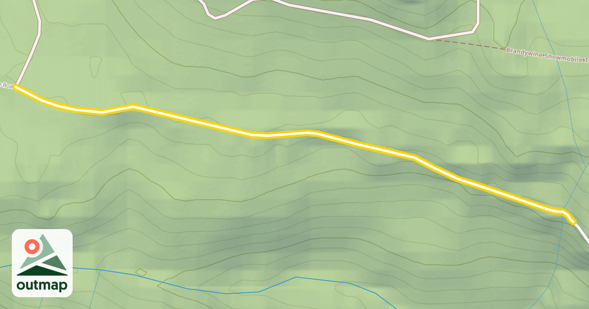 Map of Brandywine Forest Service Road