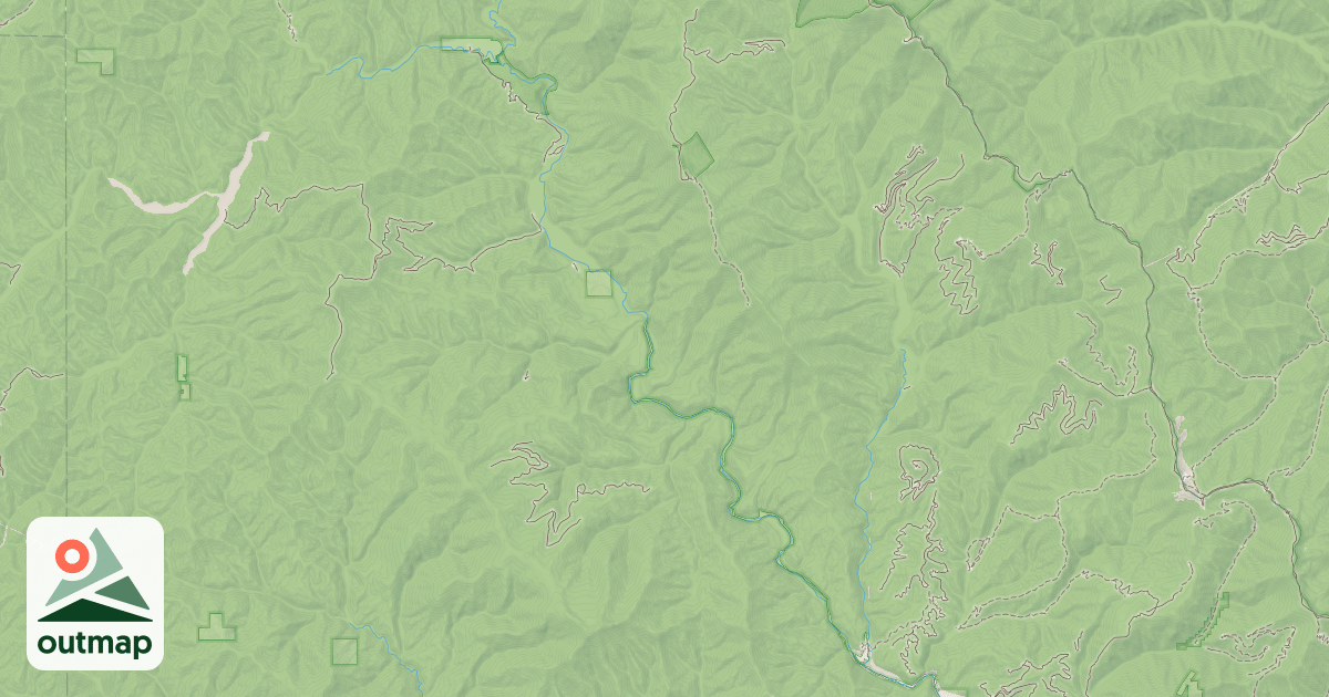 Map of COEUR D'ALENE RIVER