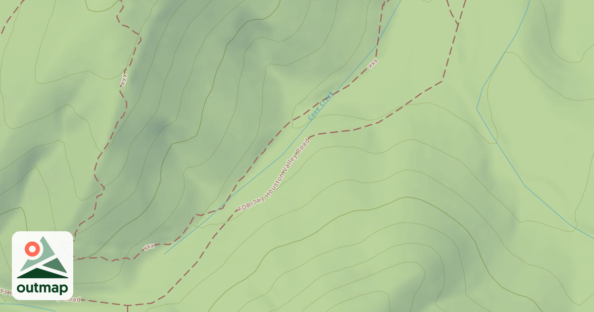 Map of Houston Valley Road