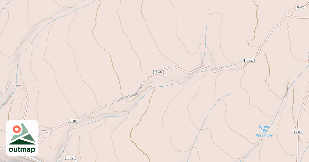 Map of LITTLE POLE SPRINGS