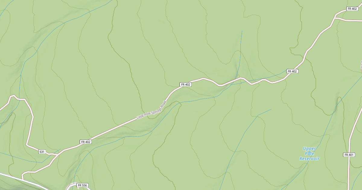 Map preview of LITTLE POLE SPRINGS