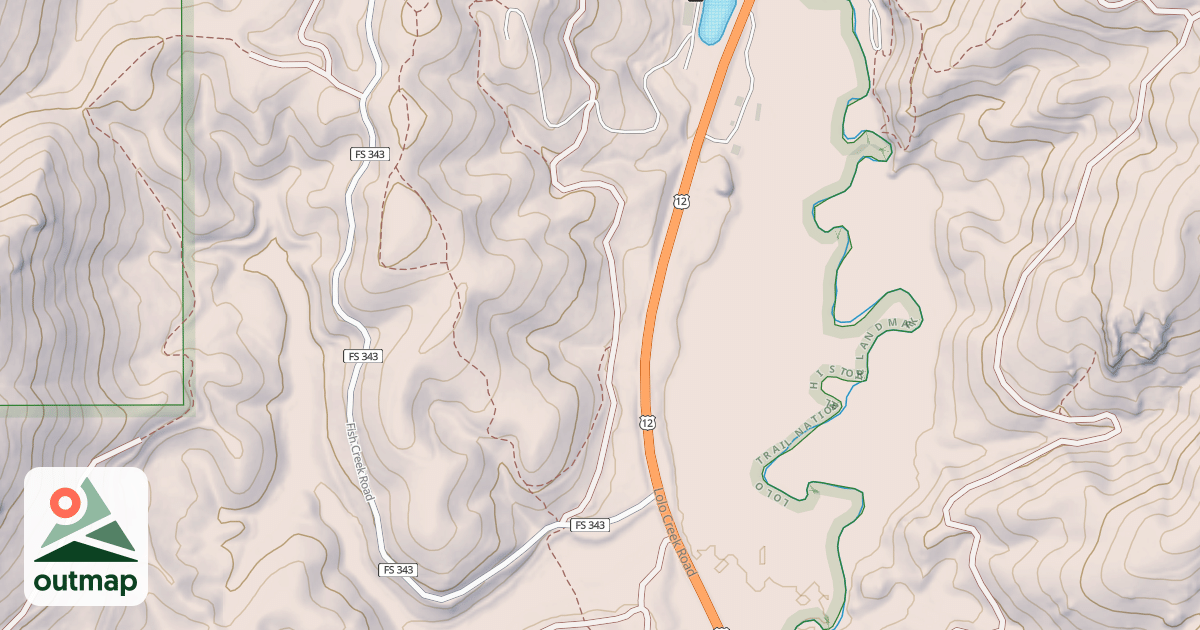 Map of East Fork Snowmobile Tr #1