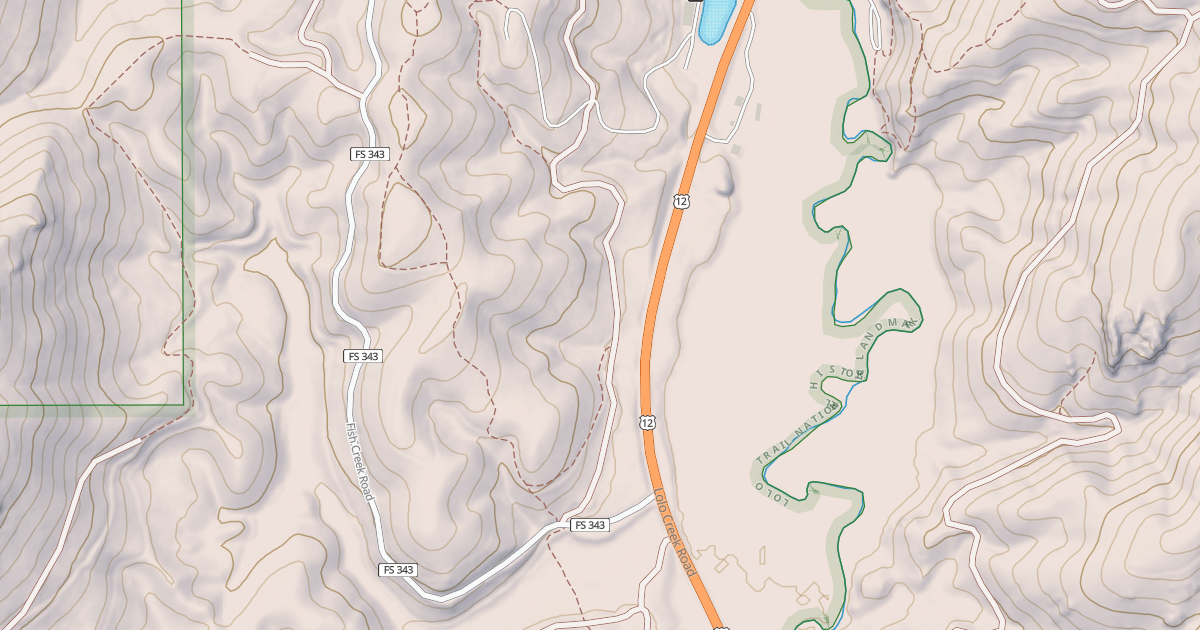 Map preview of East Fork Snowmobile Tr #1