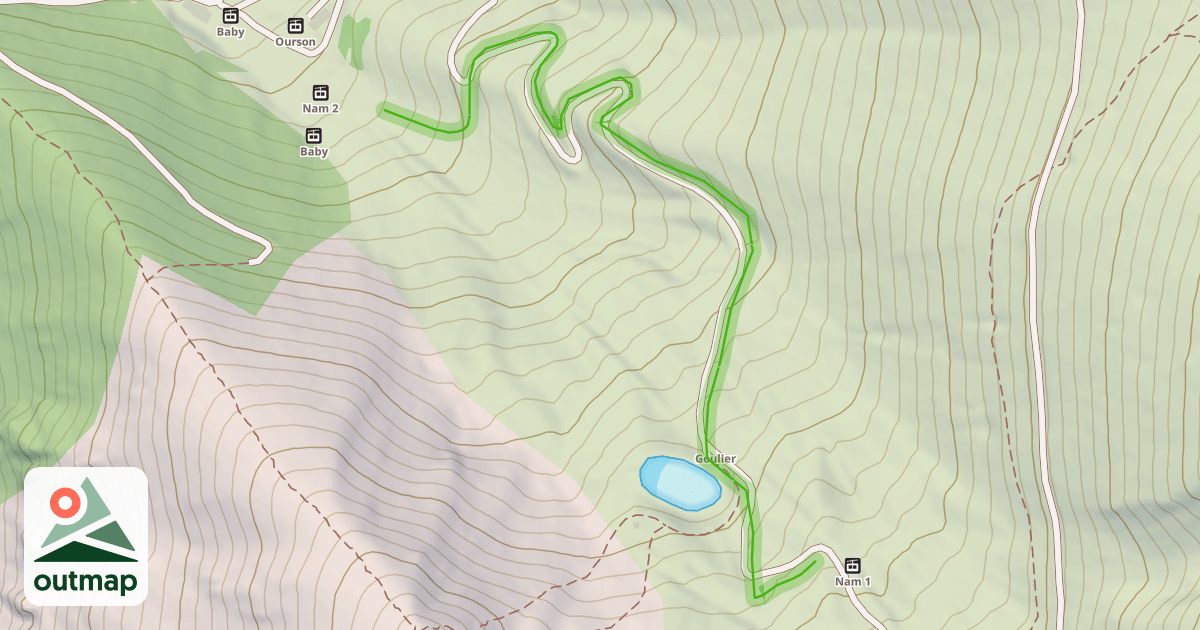 Map of La Montagnette
