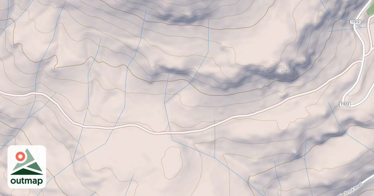 Map of BLACK ROCK SPUR U