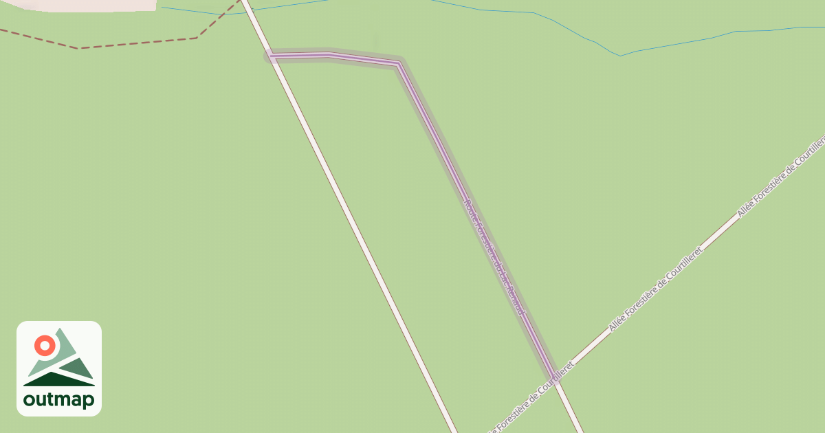 Map of Route Forestière du Lac Renaud