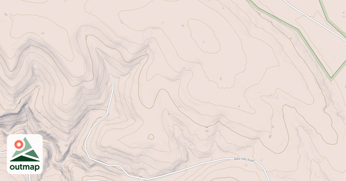 Map of BALD HILLS