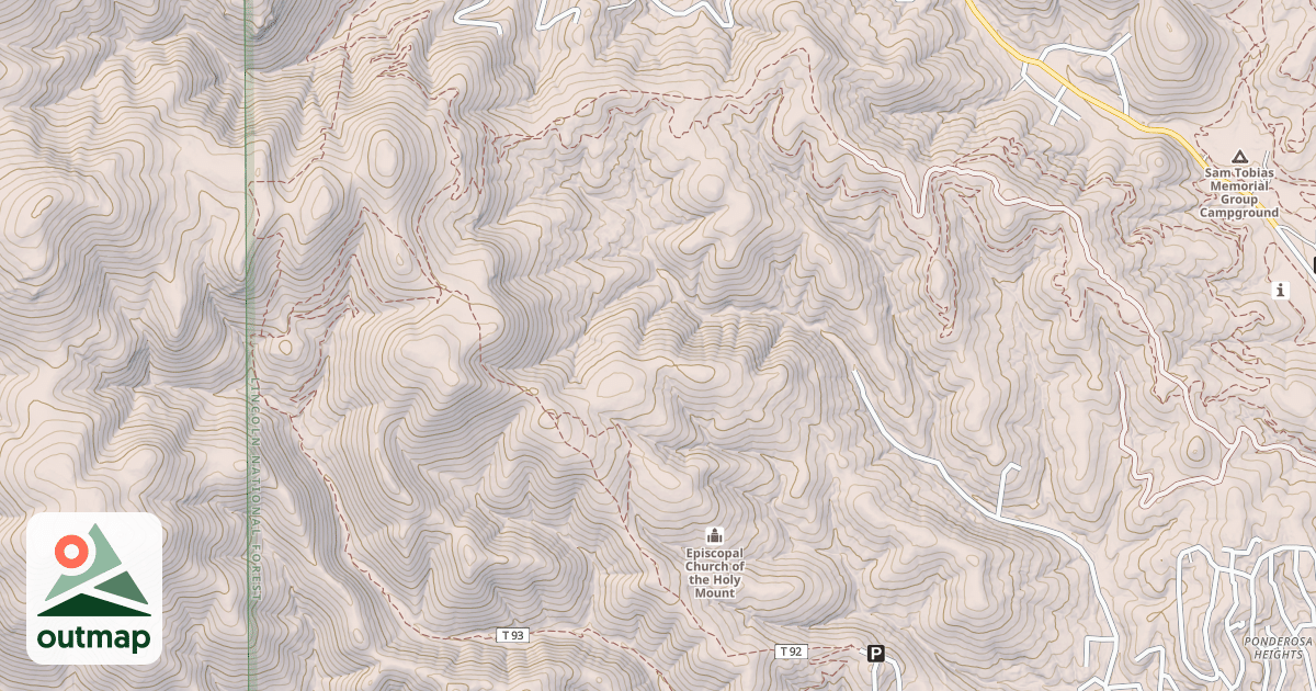Map of PERK RIDGE TRAIL