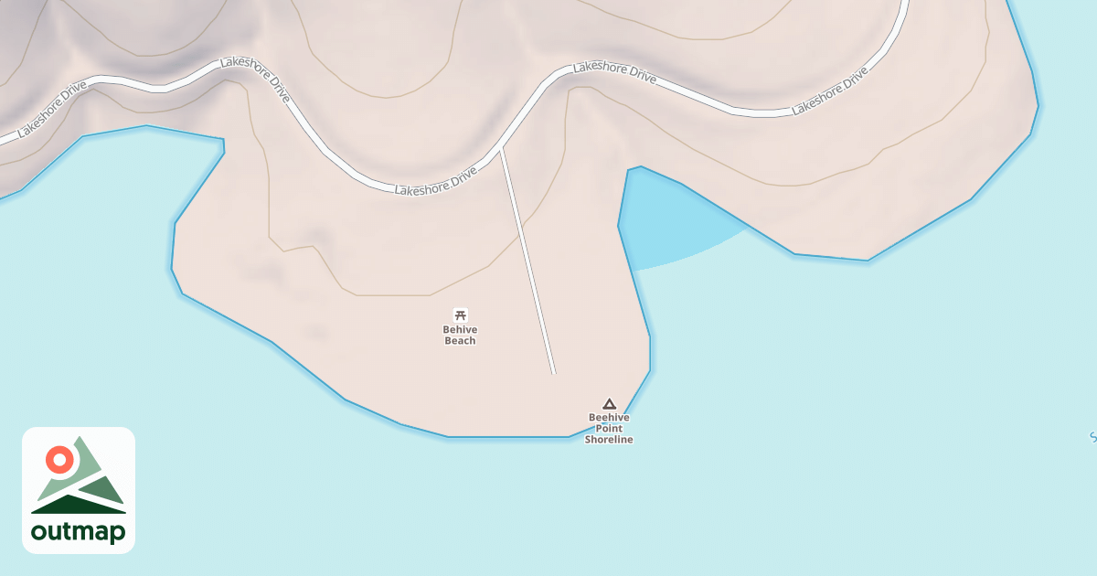 Map of BEEHIVE POINT