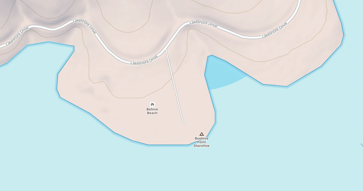 Map preview of BEEHIVE POINT