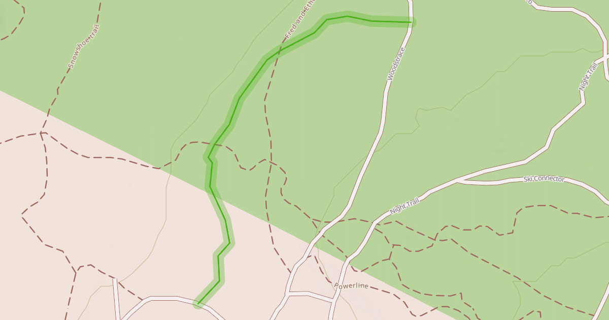 Map preview of Snowshoe trail