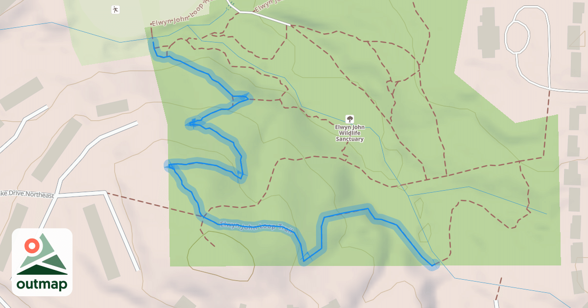 Map of Elwyn John Loop Trail