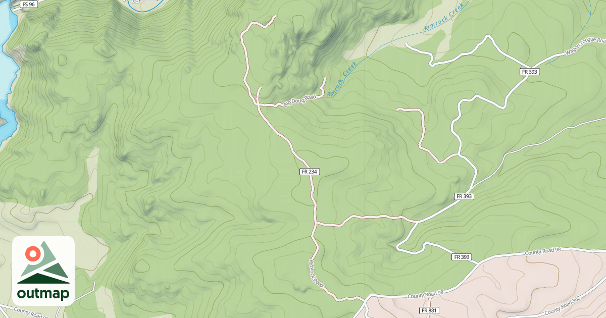 Map of RIMROCK