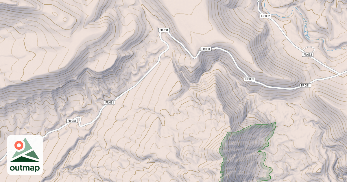 Map of LEEDS CREEK-COTTONWOOD