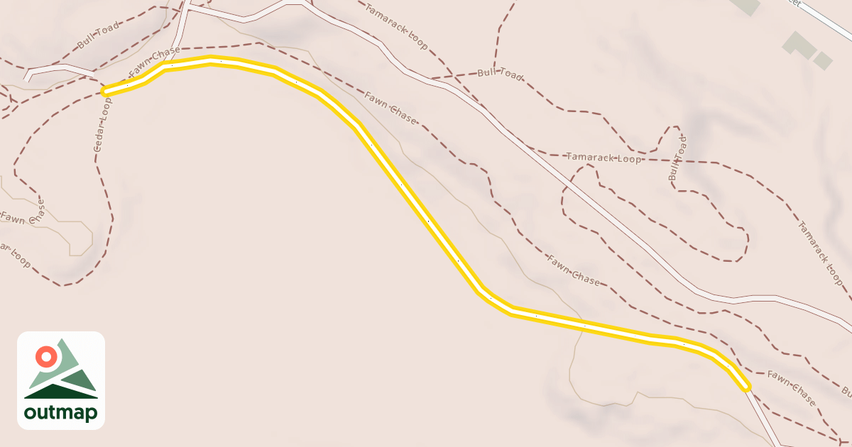 Map of Tamarack Loop