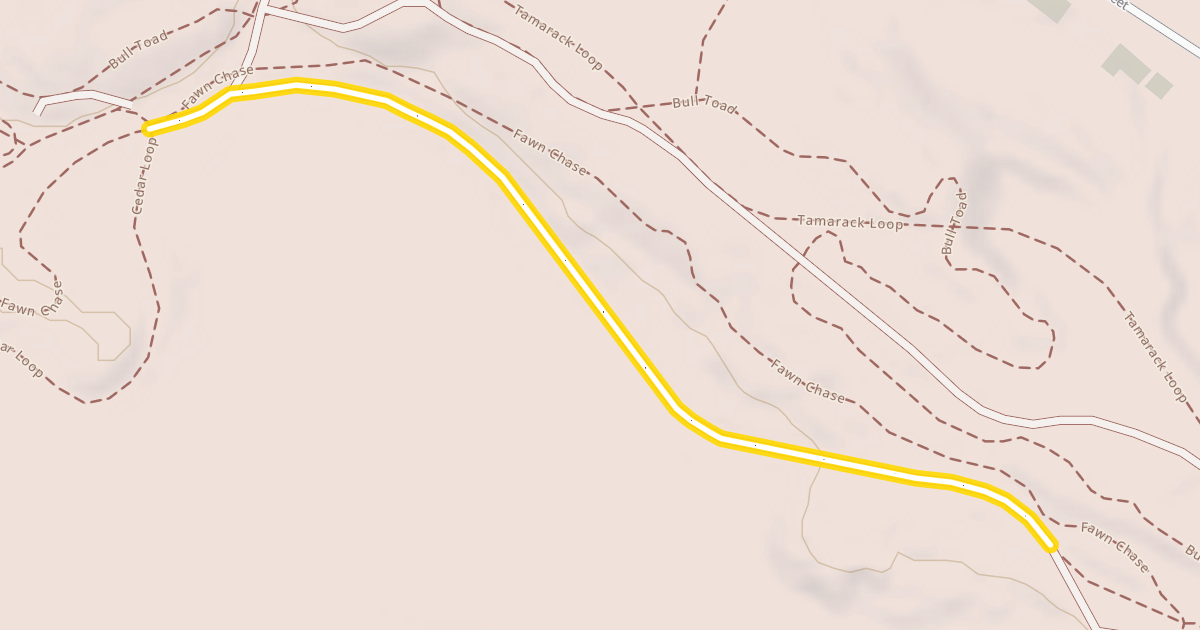 Map preview of Tamarack Loop
