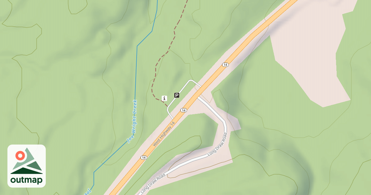 Map of BLUE LAKE TRAILHEAD